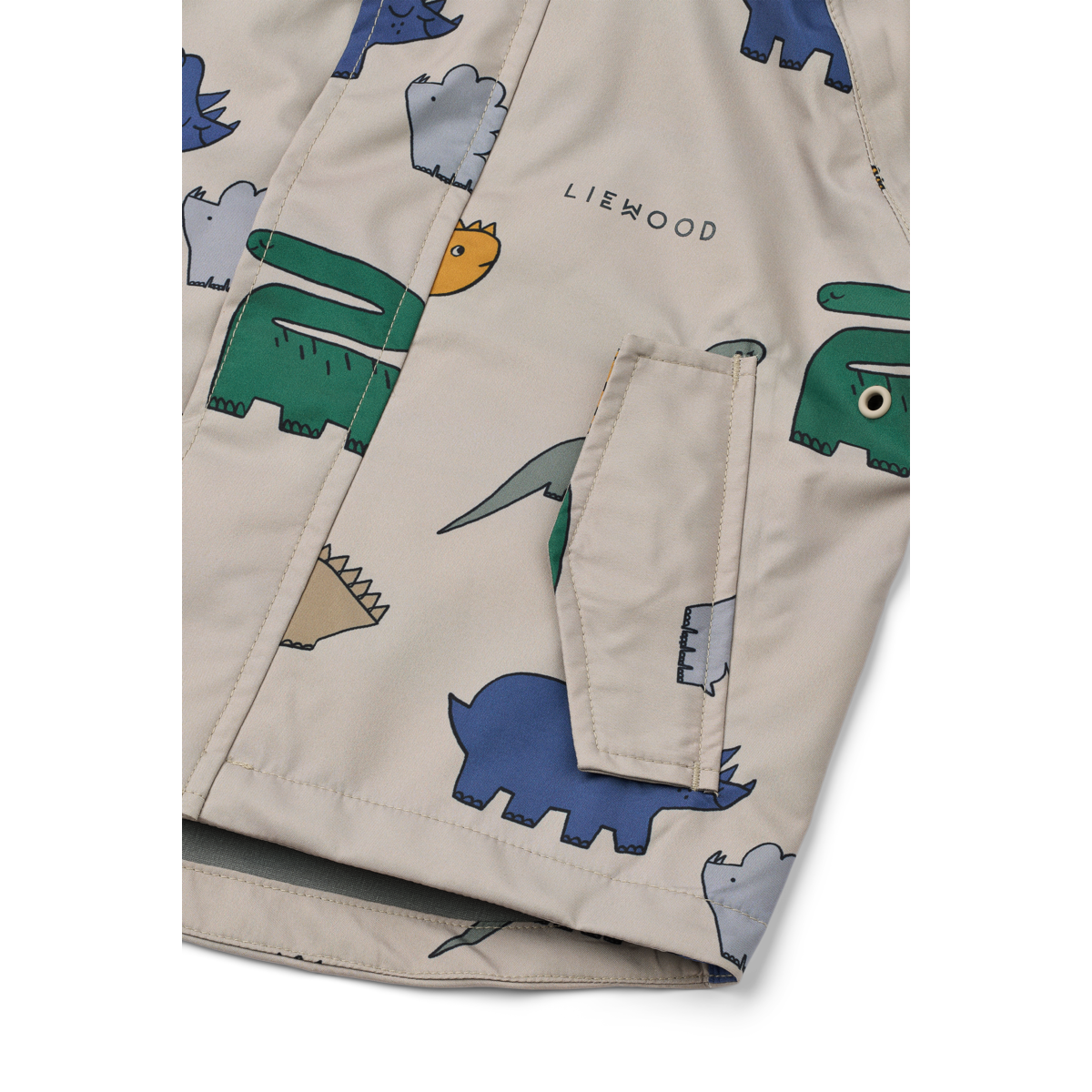 Liewood Regenset "Manu" Dinosaurs / Mist