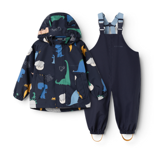 Liewood Regenset "Manu" | Dino roar / Classic navy