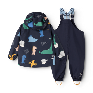 Liewood Regenset "Manu" | Dino roar / Classic navy
