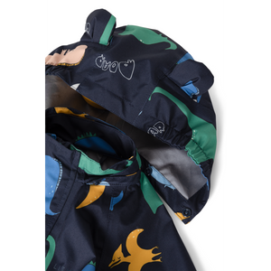 Liewood Regenset "Manu" | Dino roar / Classic navy