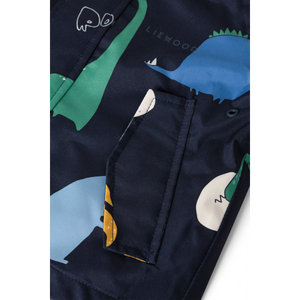 Liewood Regenset "Manu" | Dino roar / Classic navy