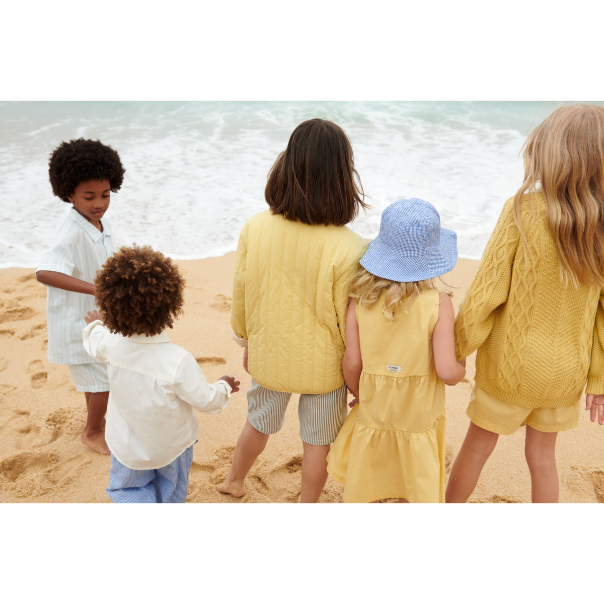 Liewood Denim Shorts "Barrett" Stripe Whale Blue / Creme de la Creme