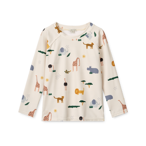 Liewood Badeshirt mit UV-Schutz "Noah" Safari Sandy Mix