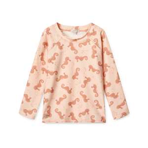 Liewood Badeshirt mit UV-Schutz "Noah" Seahorse / Apple Blossom