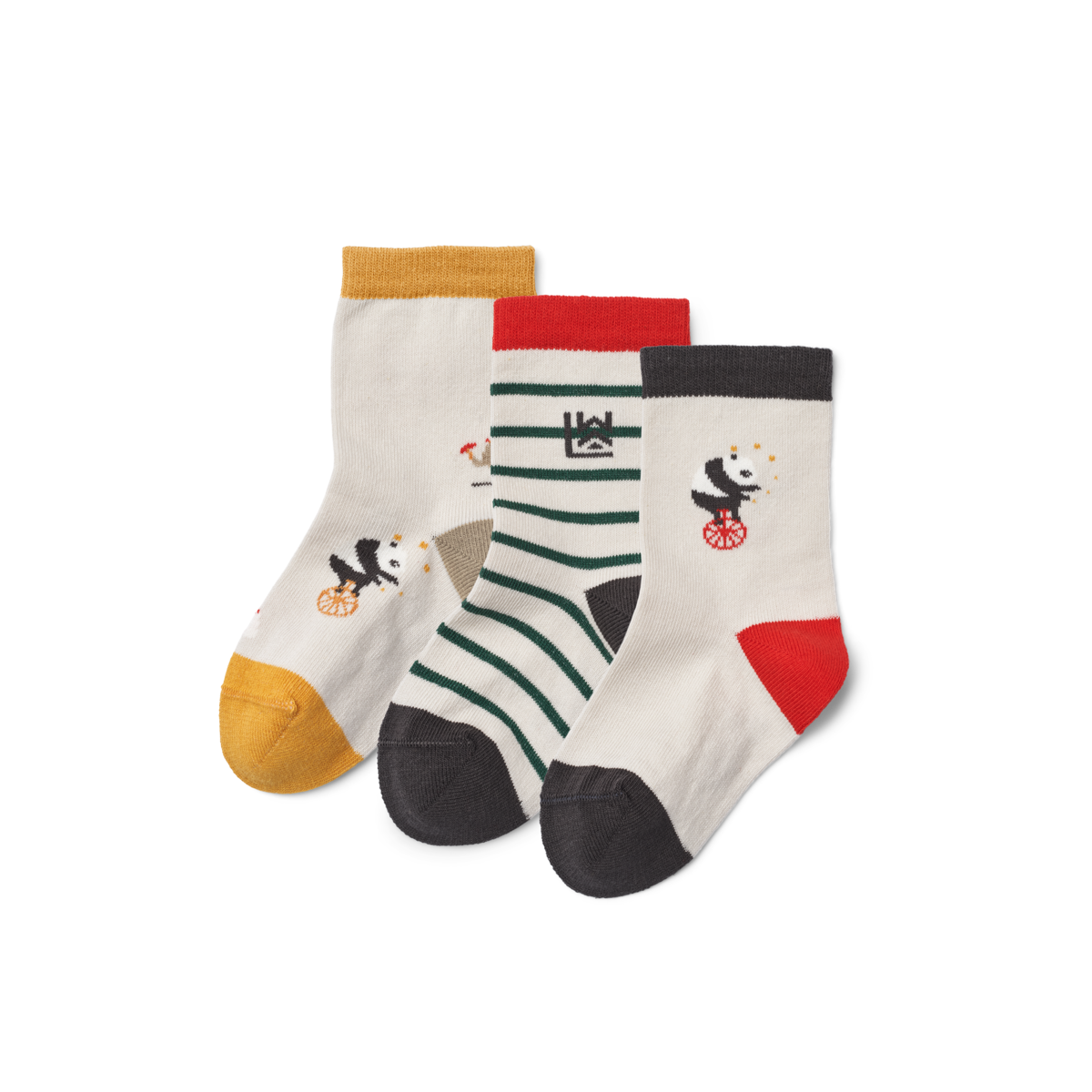 Liewood Socken "Silas" Circus Sandy Mix 3er-Pack
