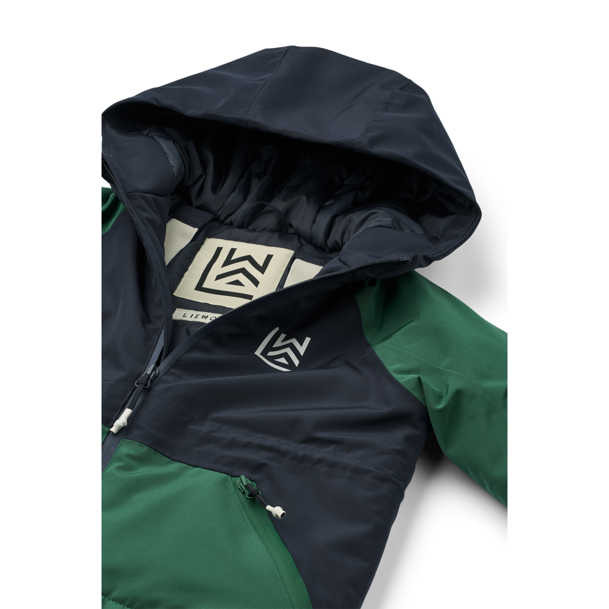 Liewood Winter-Ski-Jacke "Kalle" | Classic Navy Garden Green