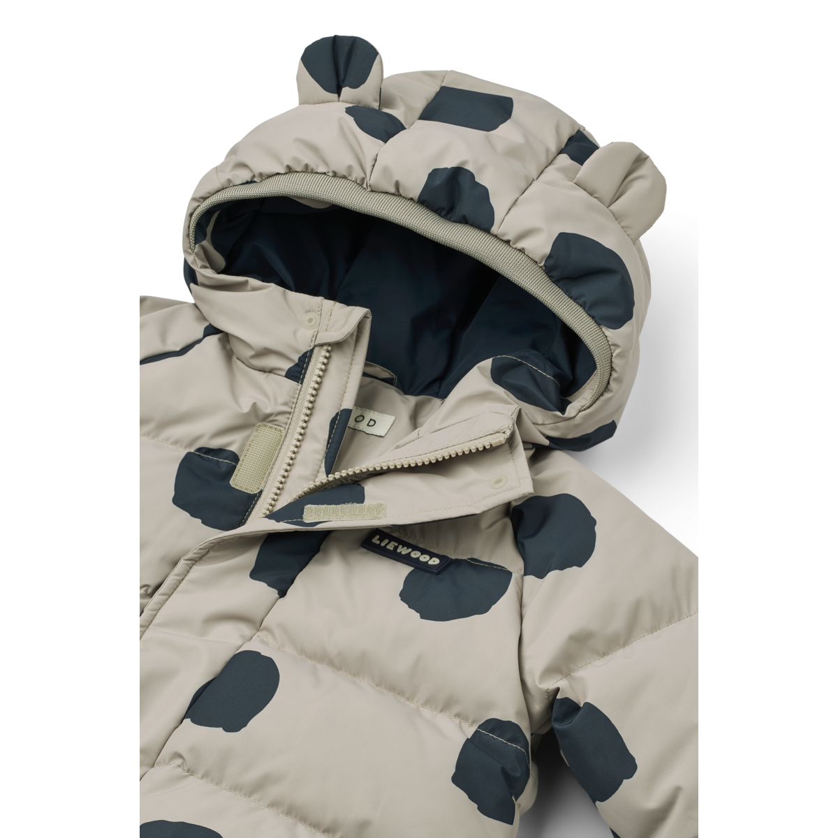 Liewood Daunenjacke mit Ohren "Adelina" Spot Dots | Mist