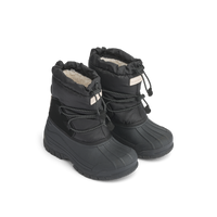 Liewood Winter Boots „Ania“ in Schwarz – warme, wasserabweisende Kinderstiefel mit Teddyfleece-Futter
