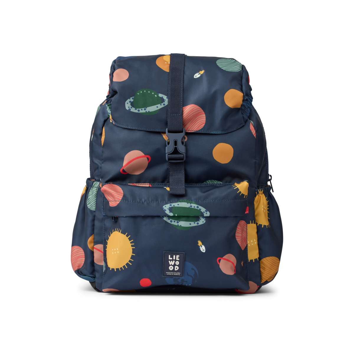 Liewood Schulrucksack Johnny in Classic Navy mit Universe-Muster