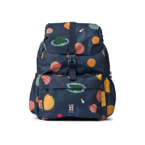 Liewood Schulrucksack Johnny in Classic Navy mit Universe-Muster
