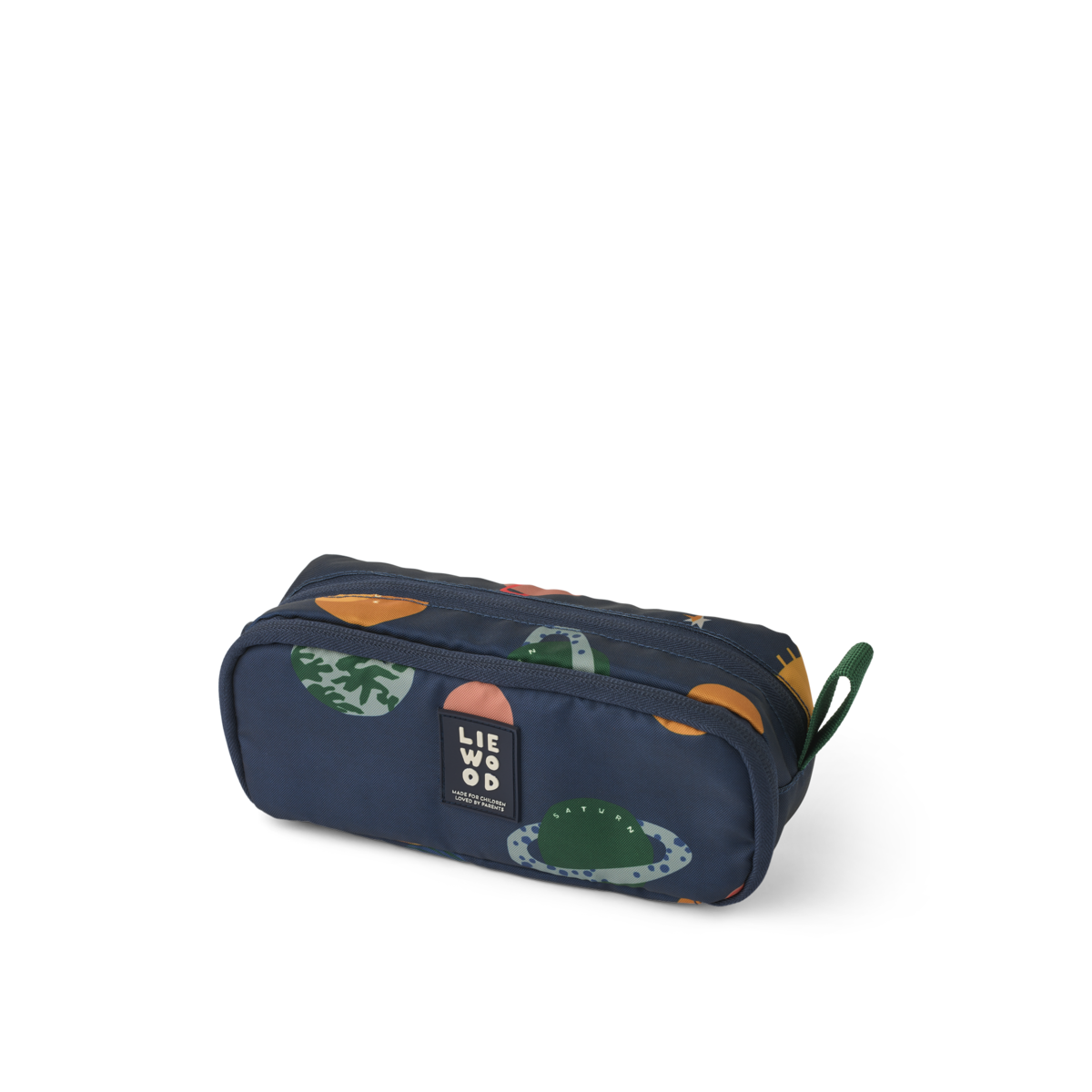 Liewood Stifte-Etui "Andrey" in Universe / Classic Navy – praktisches, recyceltes Federmäppchen mit Reißverschlussfach, Stifthaltern und modernem Design.