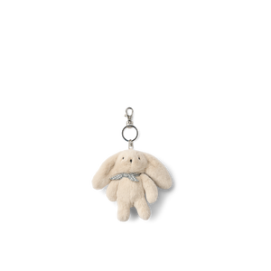 Liewood Anhänger "Alfredo Rabbit" in Mist – niedlicher, nachhaltiger Taschenanhänger in Hasenform zum Individualisieren oder Verschenken.