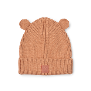 Liewood Strickmütze Gina in Tuscany Rose – weiche, warme Mütze aus Bio-Baumwolle für Kinder