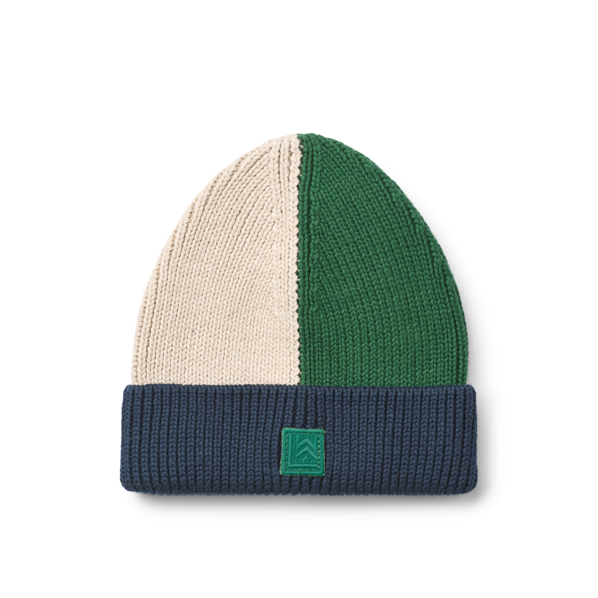 „Liewood Strickmütze ‚Ezra‘ in Classic Navy Multi Mix – warme Kindermütze aus 100 % Bio-Baumwolle mit gestreiftem Design“