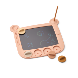 Liewood LCD-Maltablet „Venzora“ in Pale Tuscany Multi Mix – wiederverwendbares Zeichentablet mit Stempeln für Kinder