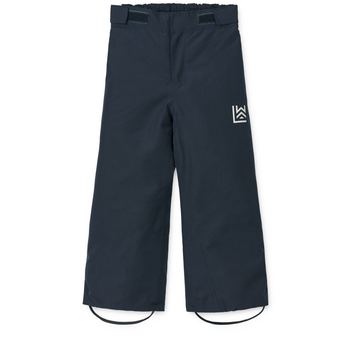 Warme blaue Kinderhandschuhe „Fallon“ von Liewood mit Fleecefutter, Gummizug und verstärkter Handfläche