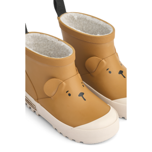 Liewood Kinder Regenstiefel 'Jesse' Bear | Golden Caramel