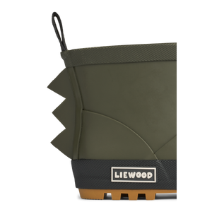Liewood Thermo Regenstiefel 'Jesse Dino' Army Brown