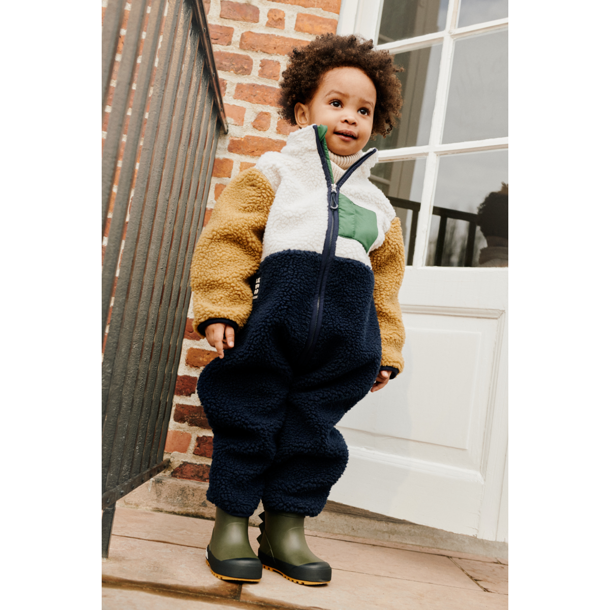 Liewood Thermo Regenstiefel 'Jesse Dino' Army Brown