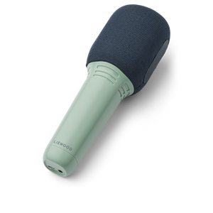 Liewood Karaoke Mikrofon „Beinta“ in Peppermint Mix – tragbares Kinder-Mikrofon mit Echoeffekt und USB-Ladekabel