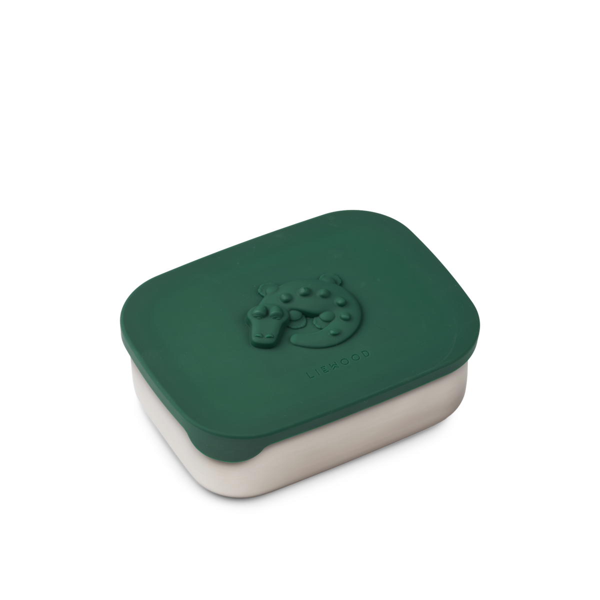 Liewood Kinder Lunchbox "Arthur" Crocodile | Garden green
