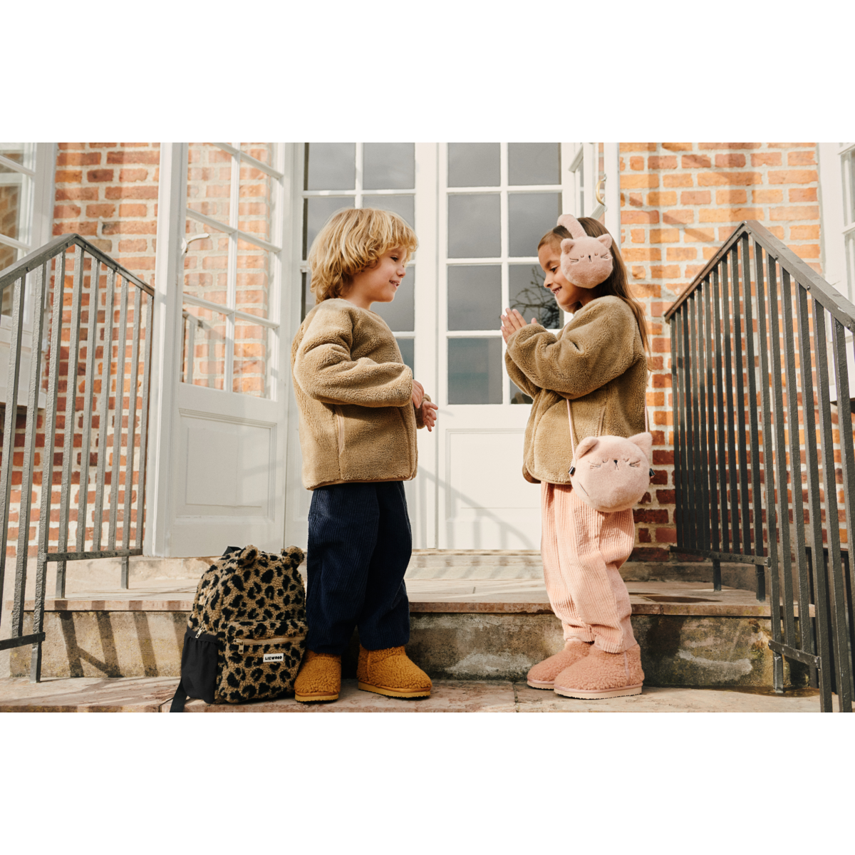 Liewood Rucksack "Andreas" Bear Mega Leo | Oat Mix