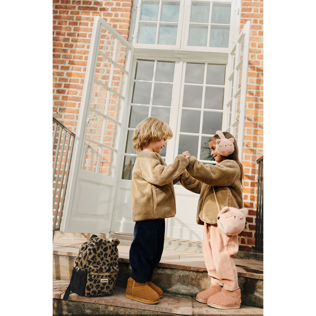 Liewood Rucksack "Andreas" Bear Mega Leo | Oat Mix