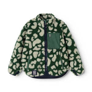 Liewood Fleecejacke "Nolan" | Mega leo / Garden green