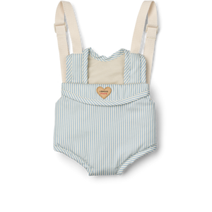 Liewood Puppentrage Eleanor gestreift in Beach Blue und Creme de la Creme für Puppen und Kuscheltiere