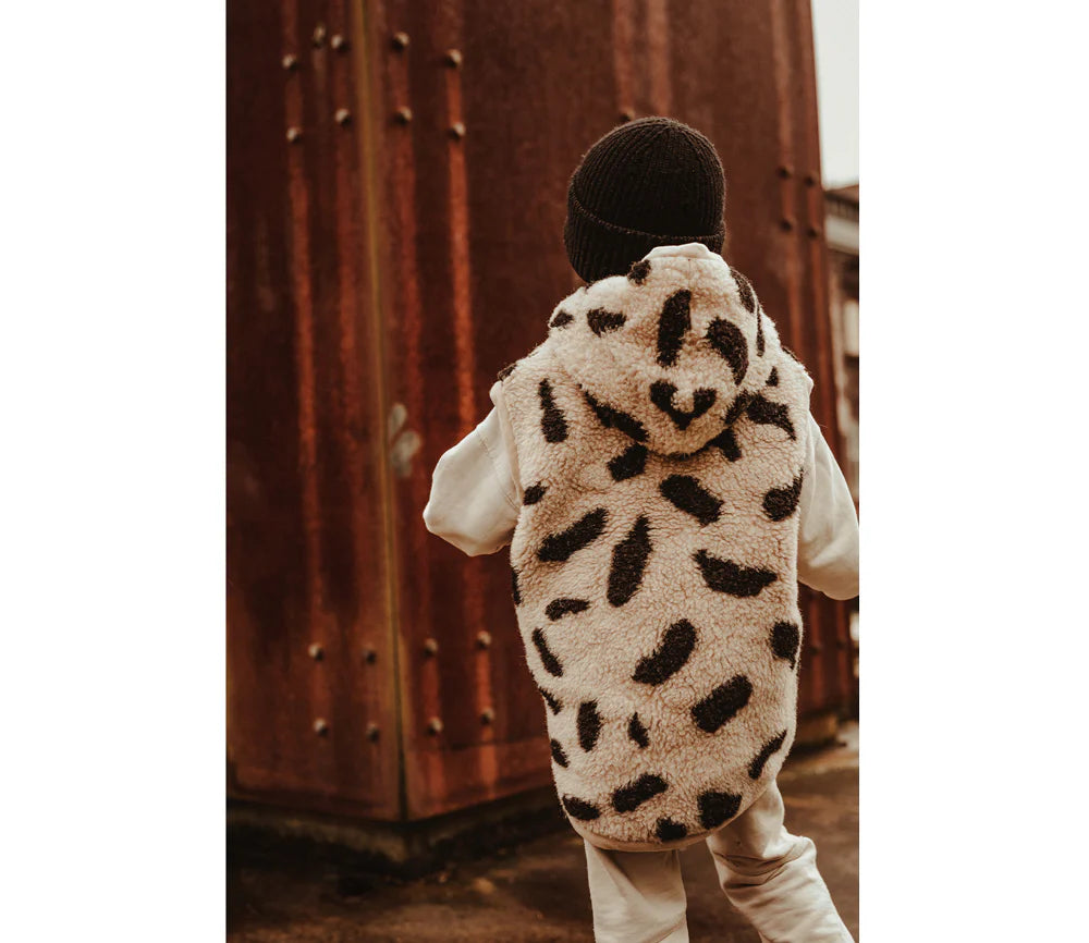 Alwero Kinder Bio Wollweste "Robby" | Leo Gepard