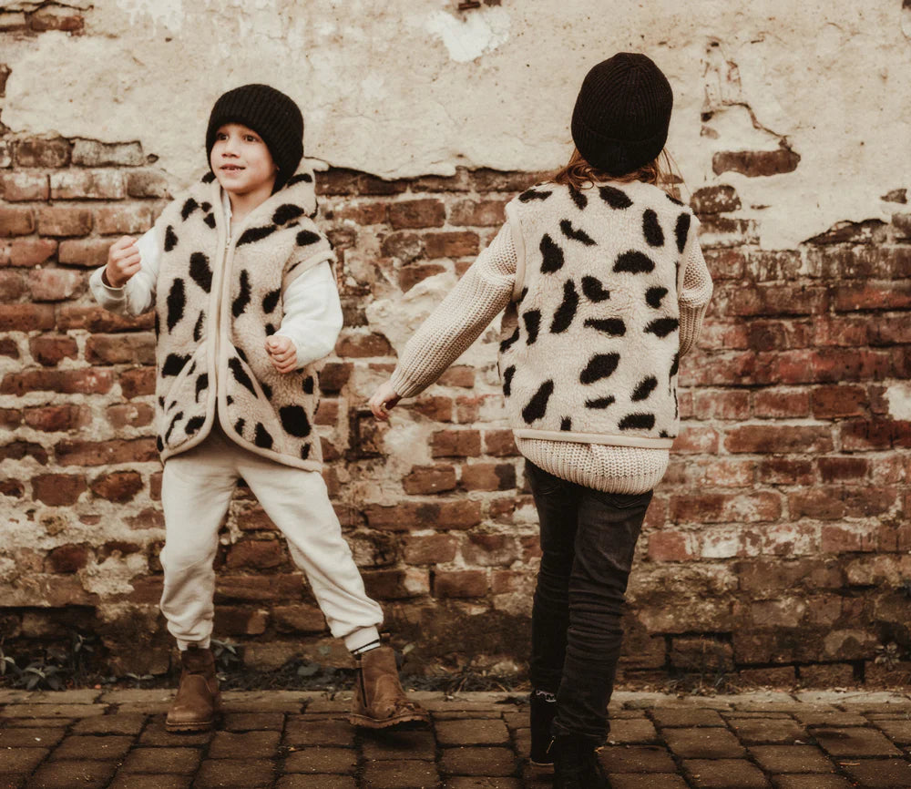Alwero Kinder Bio Wollweste "Robby" | Leo Gepard