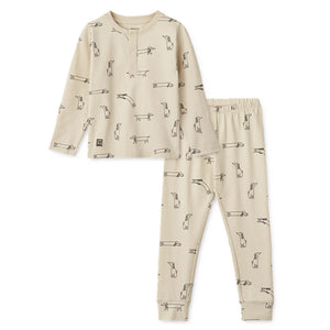 Liewood Pyjama-Set "Wilhelm" Dog Sandy