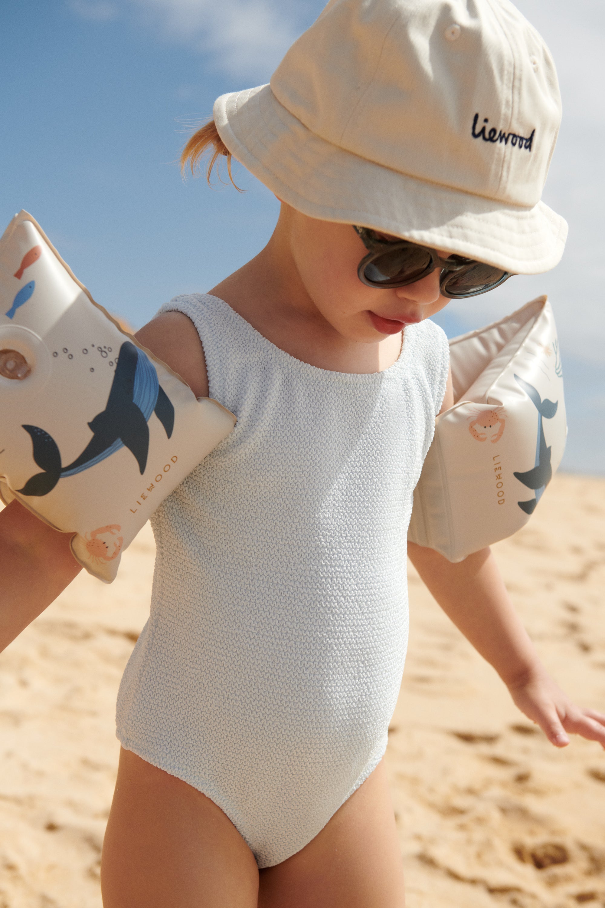 Liewood Schwimmflügel Kinder "Shirley" Safari Sandy Mix│2er-Set