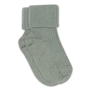 MP Denmark Woll-Rippsocken Baby in Lily Pad