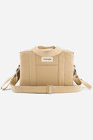 „Mini Darcy Wickeltasche von Rive Droite – Beige Sand, Anti-Wickeltasche im kompakten Design“