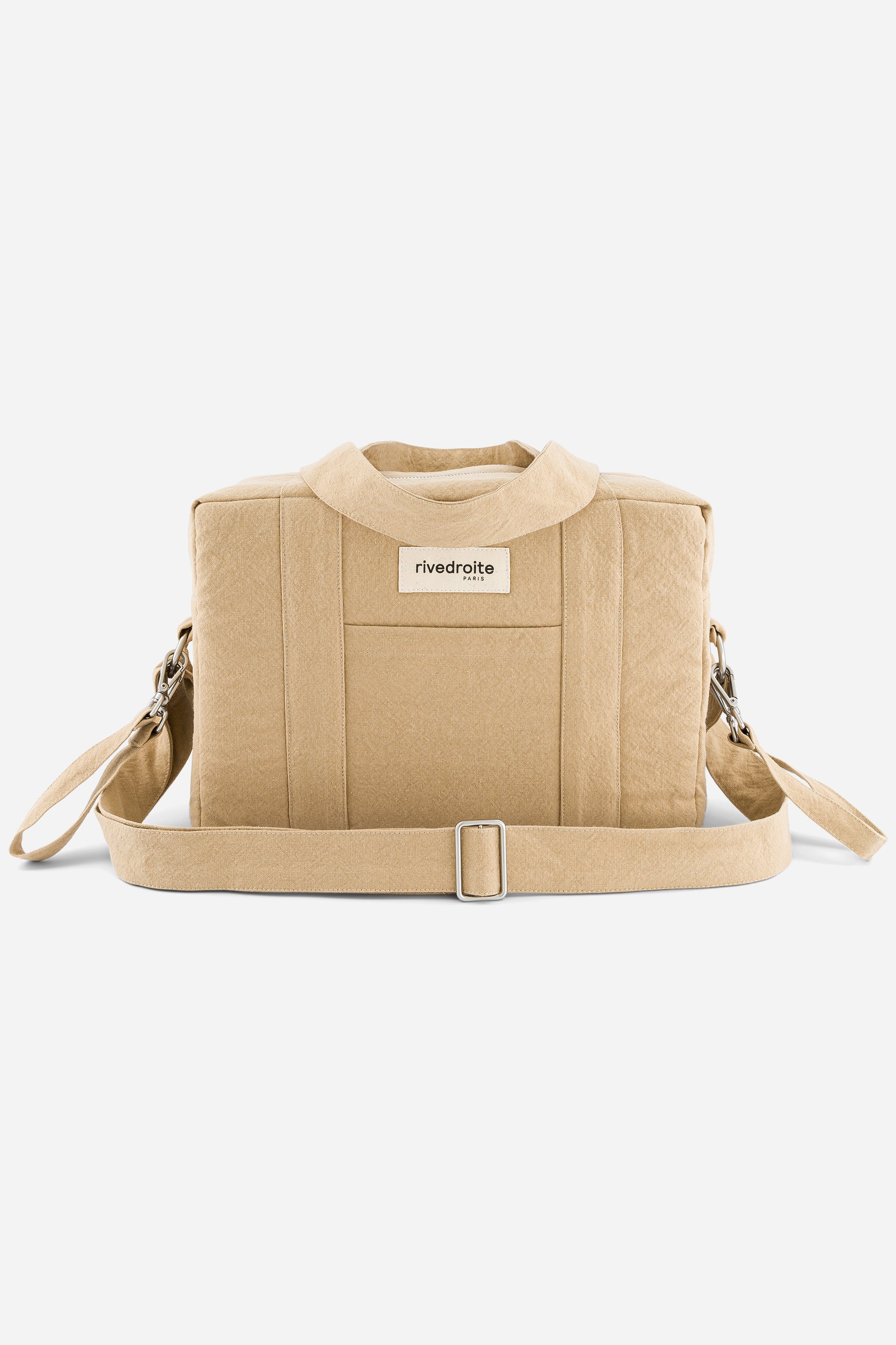 „Mini Darcy Wickeltasche von Rive Droite – Beige Sand, Anti-Wickeltasche im kompakten Design“