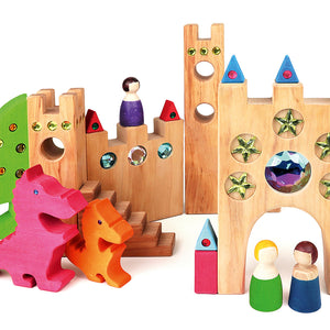Bauspiel grosses Märchenschloss | 16 Teile