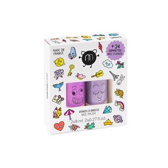 Nailmatic Nagellack "Wow" 2-er Set mit Sticker | Marshi Piglou