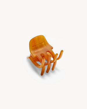 Machete Haarklammer Mini Cognac