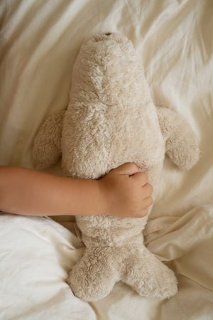 Moonie Kuscheltier Robbe mit Licht 2.0 "Organic Humming Seal" | Sand