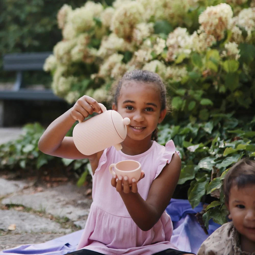 Mushie Silikon Teespielset | Blush