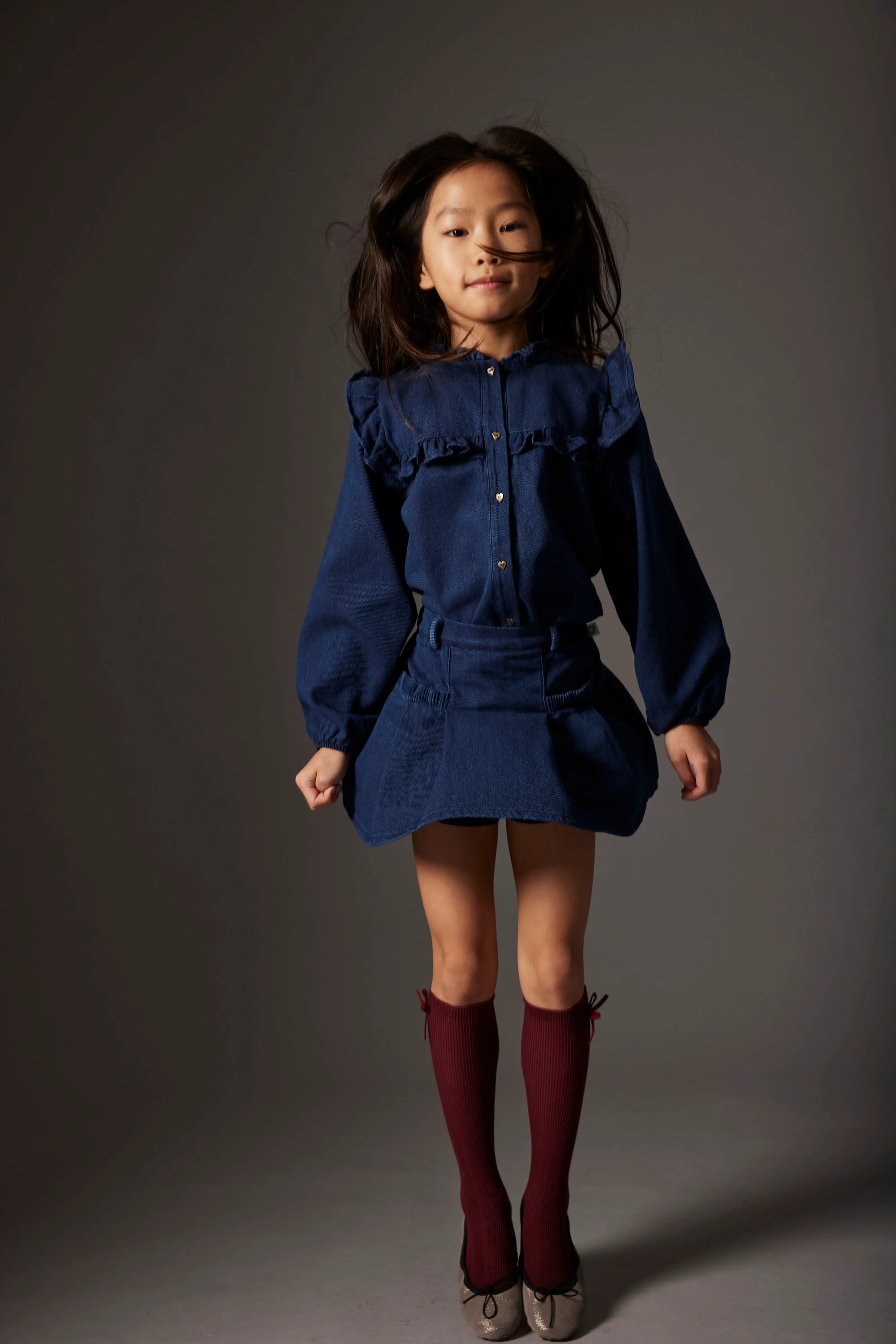 Cozmo Jeans Bluse "Nicole" | Denim