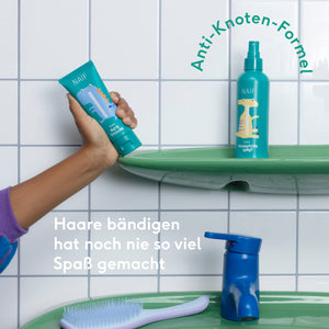 Naïf Kids Detangling Spray – Entwirrspray fuer Kinderhaare in 200-ml-Flasche, vegan und dermatologisch getestet.
