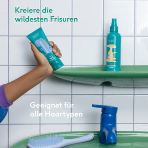 Naïf Kids Hair Styling Gel – mildes Haargel fuer Kinder in 75-ml-Tube, vegan und dermatologisch getestet.