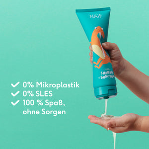 Naïf Kids Hair Styling Gel – mildes Haargel fuer Kinder in 75-ml-Tube, vegan und dermatologisch getestet.