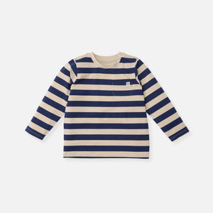 Cloby UV-Langarmshirt | Navy/Sandy Stripe