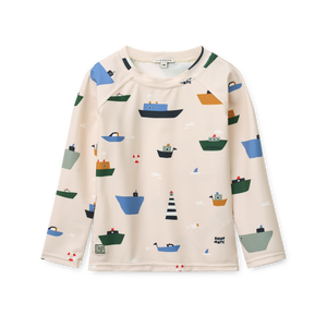 Liewood Badeshirt mit UV-Schutz "Noah" | Sailing  / Sandy