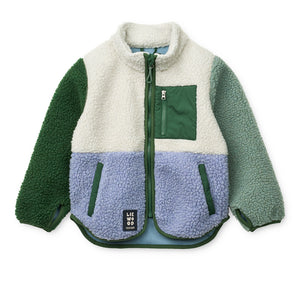 Liewood Fleecejacke "Nolan" | Dusty lavender multi mix