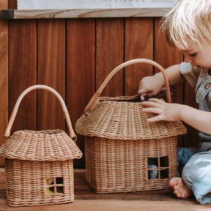 Olli Ella Hängender Rattankorb "Hutch"