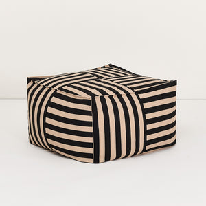 Nobodinoz Sitzsack Otto | Black Sand Stripes